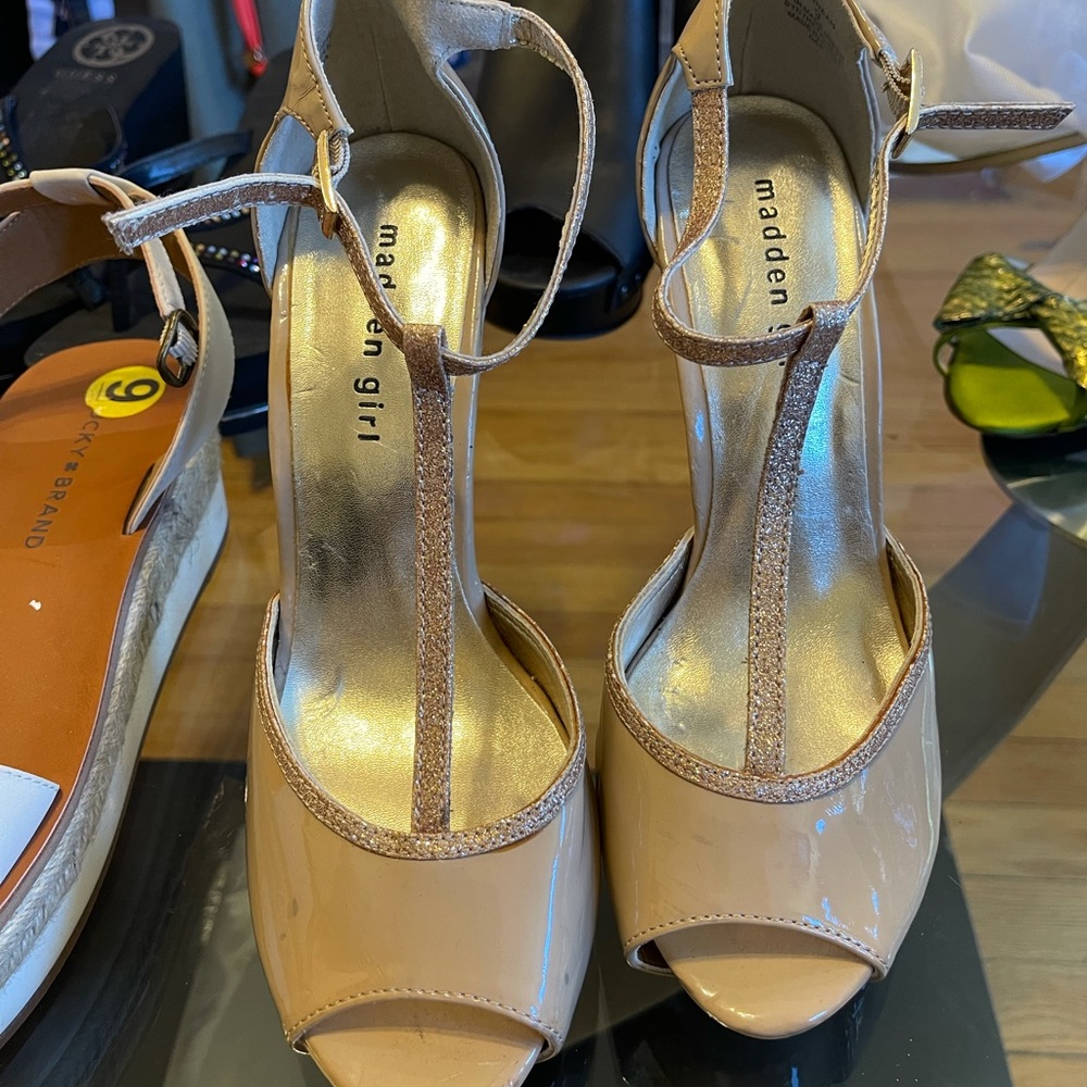 Madden Girl Tan High Heel